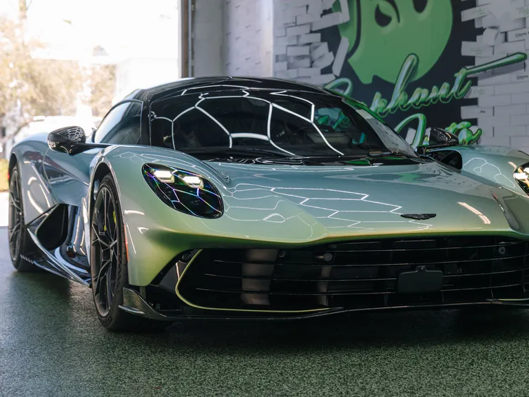 PPF Paint Protection Film Green Aston Martin Valhalla with PPF at Ecophant Auto